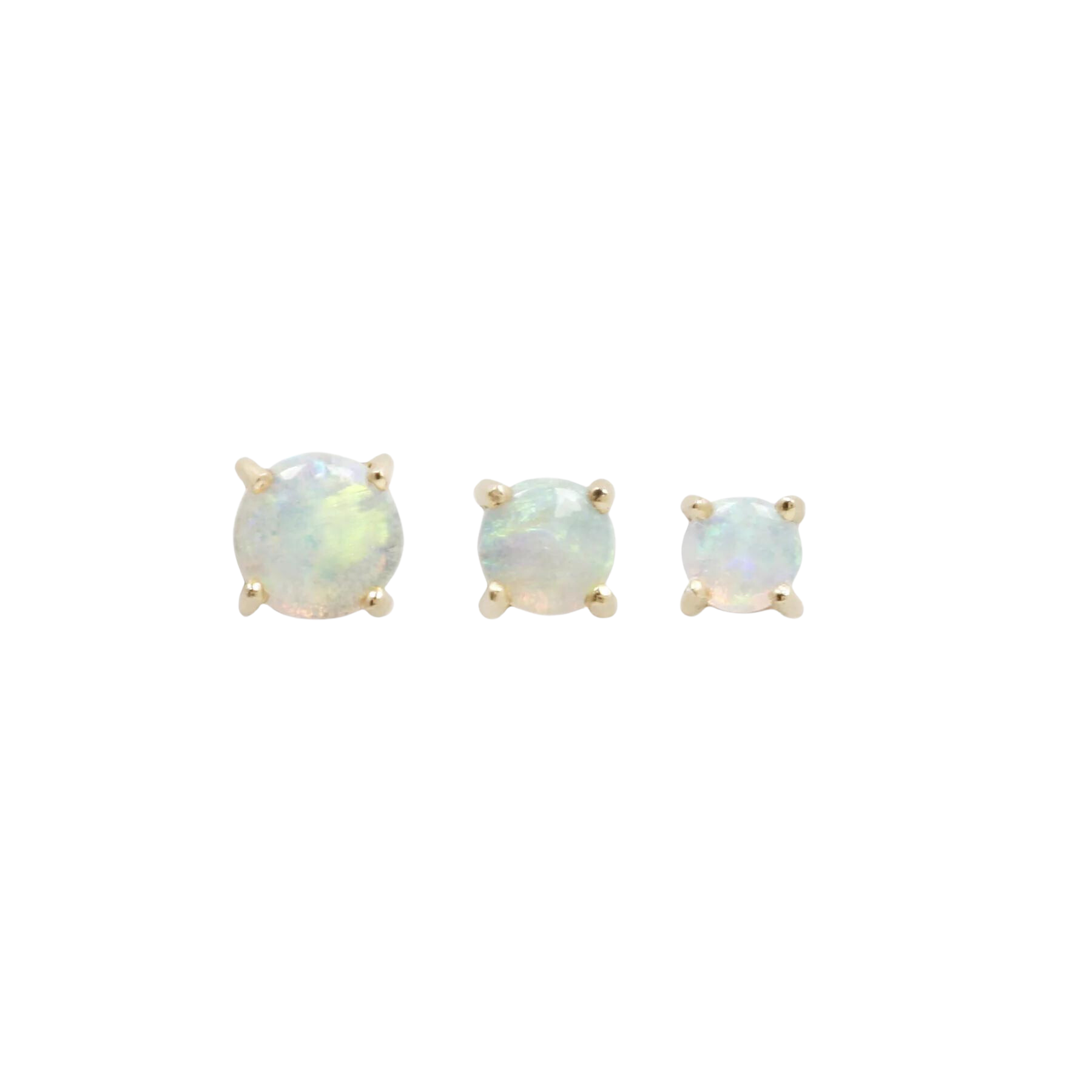 OPAL PRONG CABOCHON - THREADLESS END piercing-zone.com