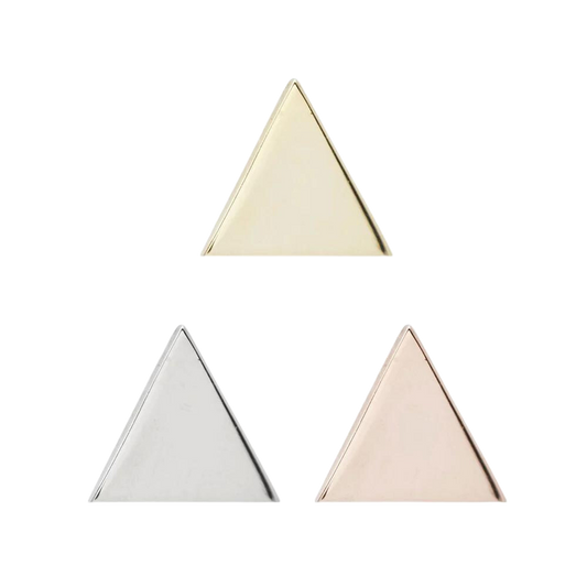 TRIANGLE - SOLID GOLD THREADLESS END piercing-zone.com