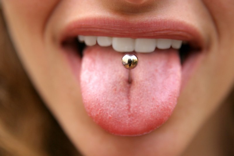 tongue piercing