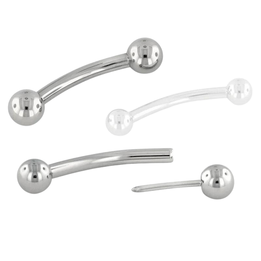 Titanium Curved Barbell Replacement Balls - NeoMetal