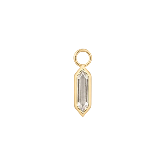 THEORY - CZ - GOLD CHARM piercing-zone.com