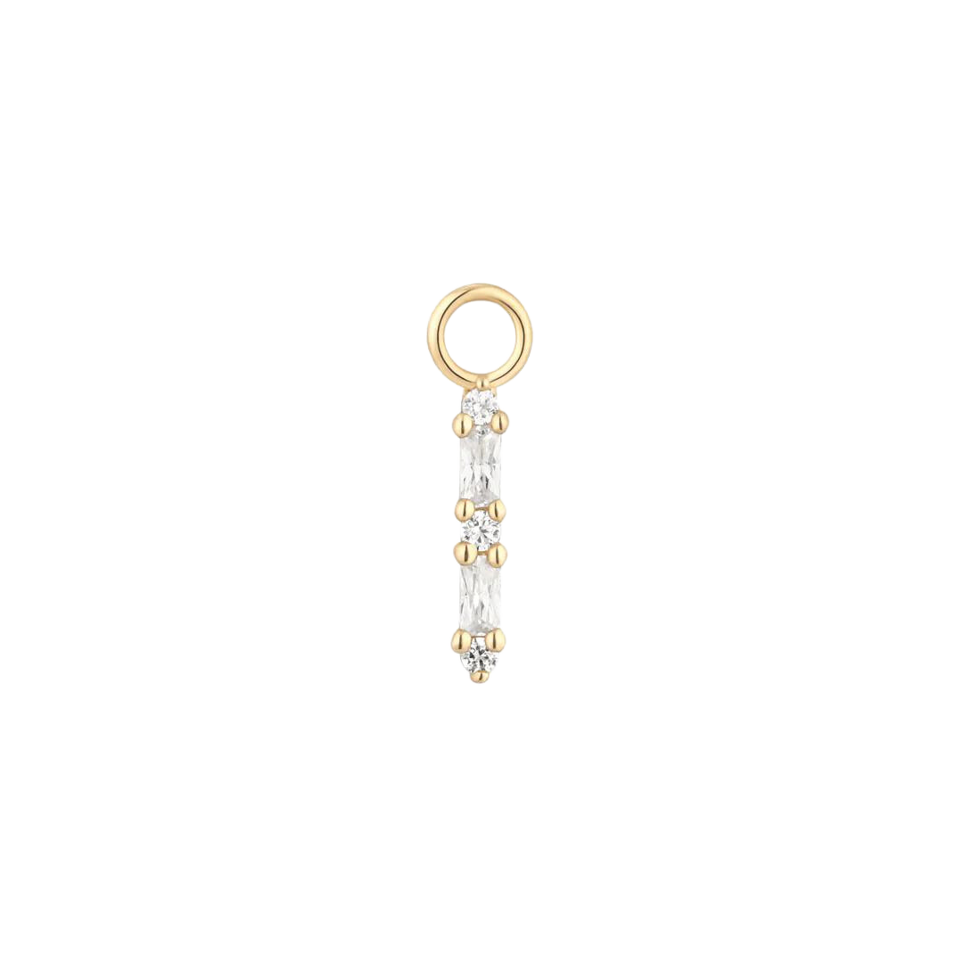 STANDOUT - CZ - GOLD CHARM piercing-zone.com