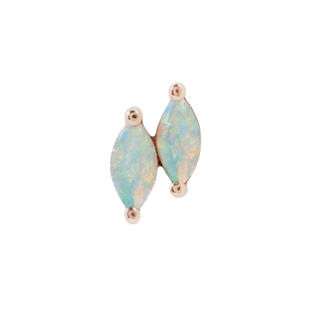 DOUBLE ZURI MARQUISE OPAL - THREADLESS END piercing-zone.com