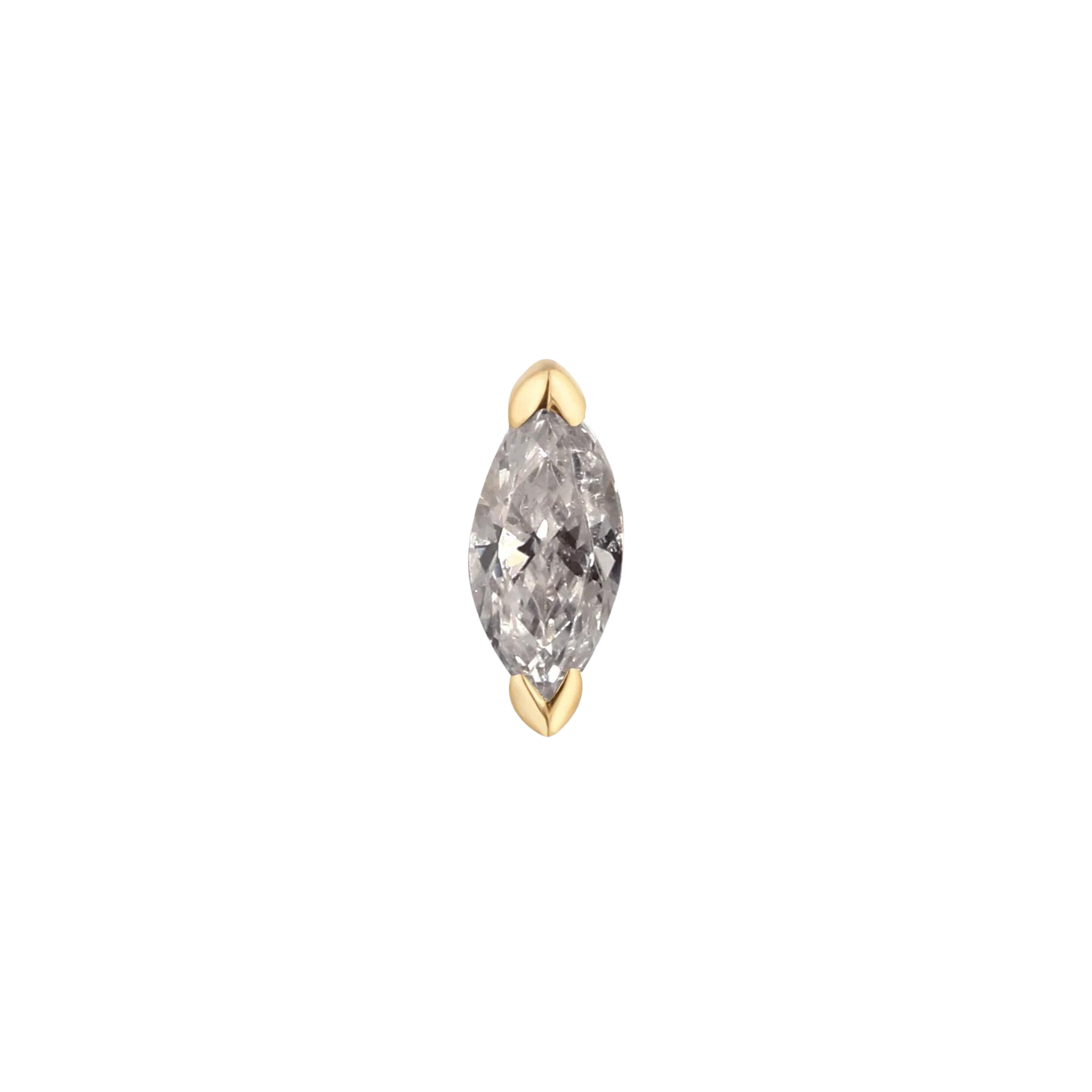ZURI - GREY DIAMOND - THREADLESS END piercing-zone.com