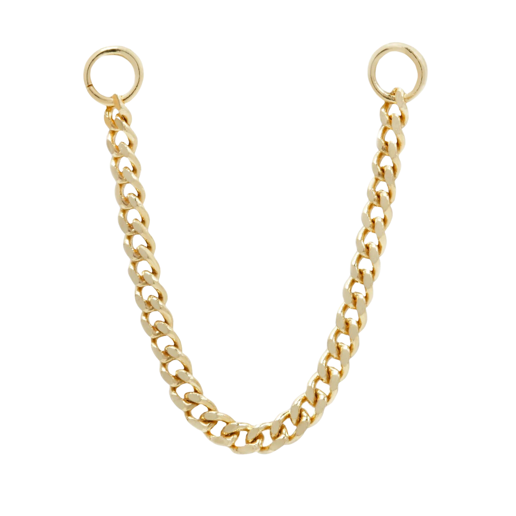 FACETED CHAIN - SOLID 14KT GOLD