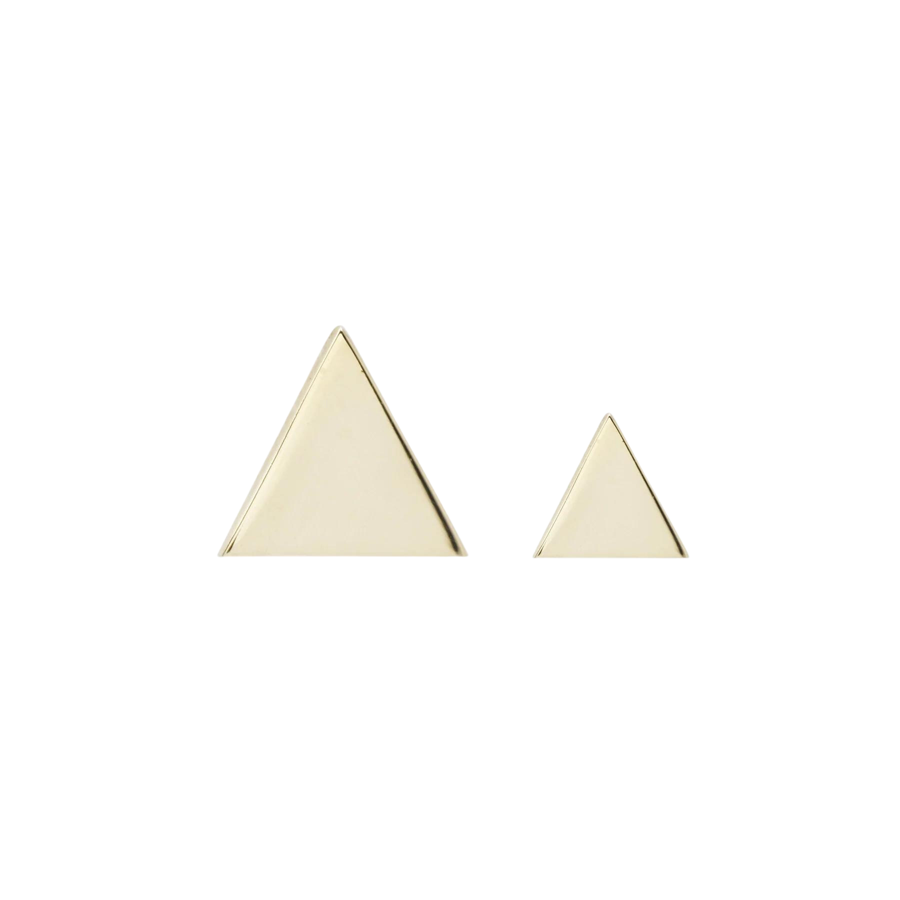 TRIANGLE - SOLID GOLD THREADLESS END