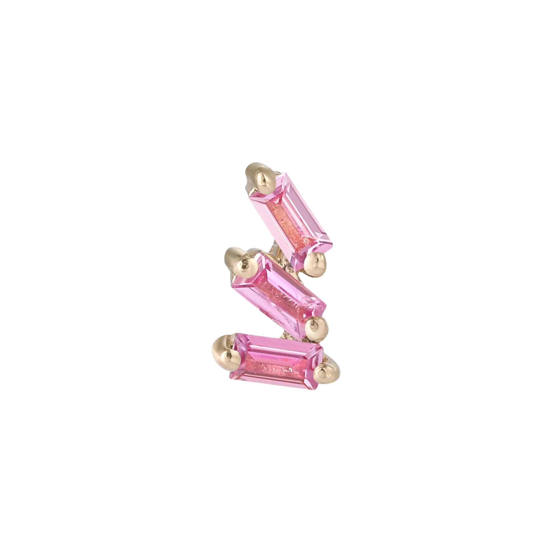 STAXX - PINK SAPPHIRE - THREADLESS END piercing-zone.com