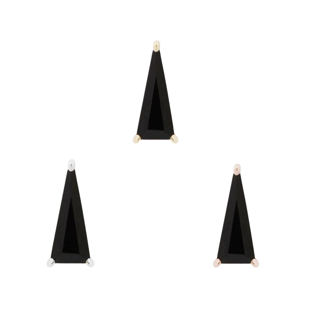 VELA - BLACK SPINEL - THREADLESS END piercing-zone.com