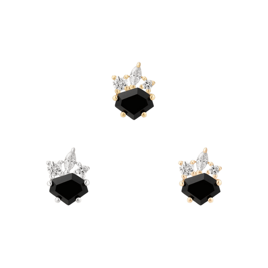 DARQUE - BLACK AGATE - THREADLESS END piercing-zone.com