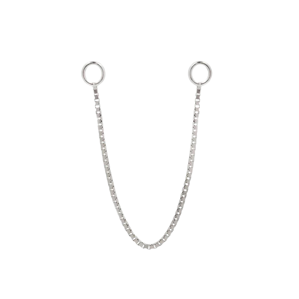 SINGLE BOX CHAIN - SOLID 14KT GOLD piercing-zone.com