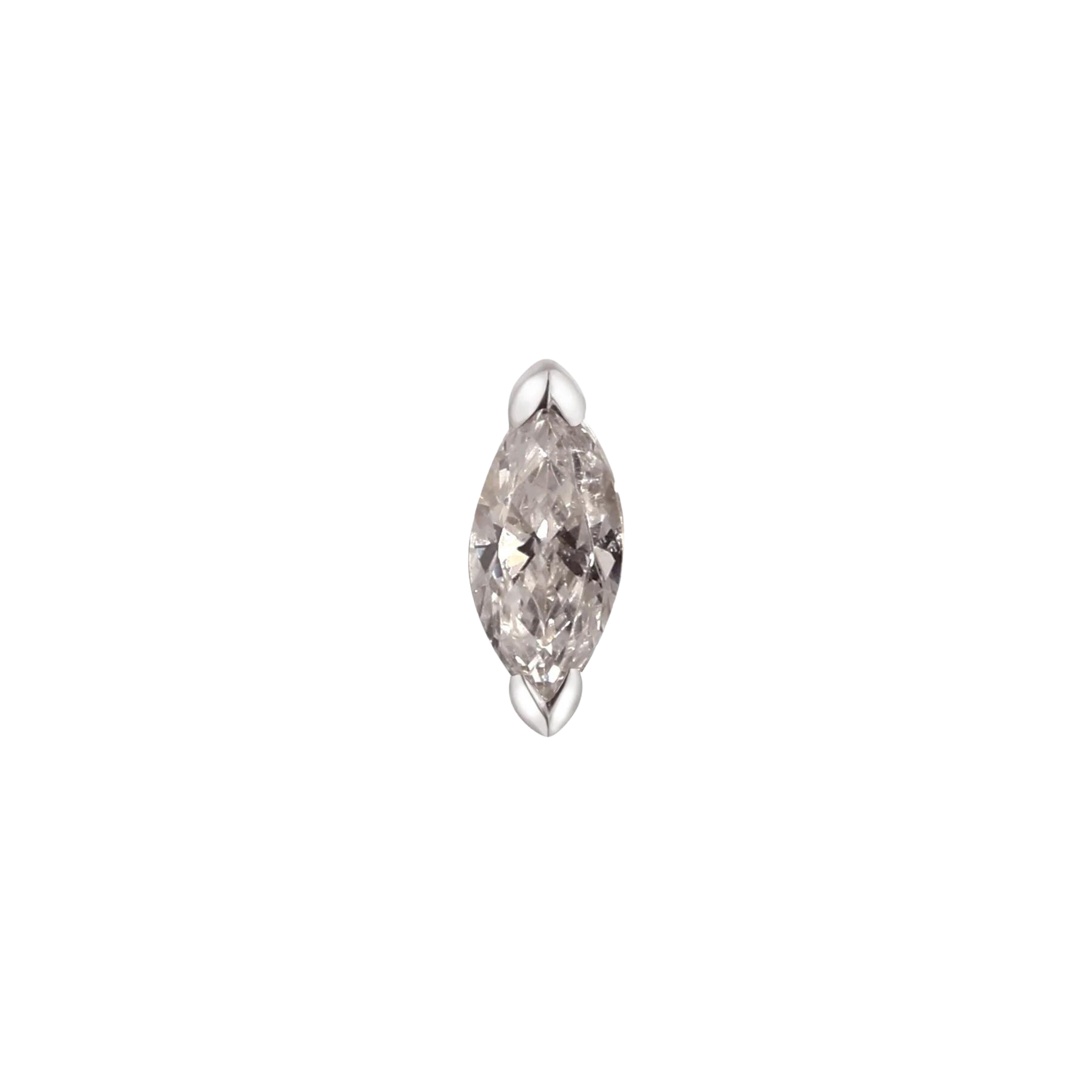 ZURI - GREY DIAMOND - THREADLESS END piercing-zone.com