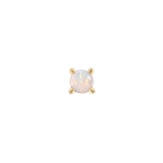 OPAL PRONG CABOCHON - THREADLESS END piercing-zone.com