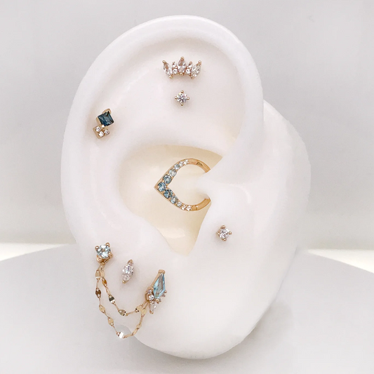 Shop Siren's Most Popular Body Jewelry  Siren Body Jewelry – tagged 18g  titanium high nostril piercing jewelry