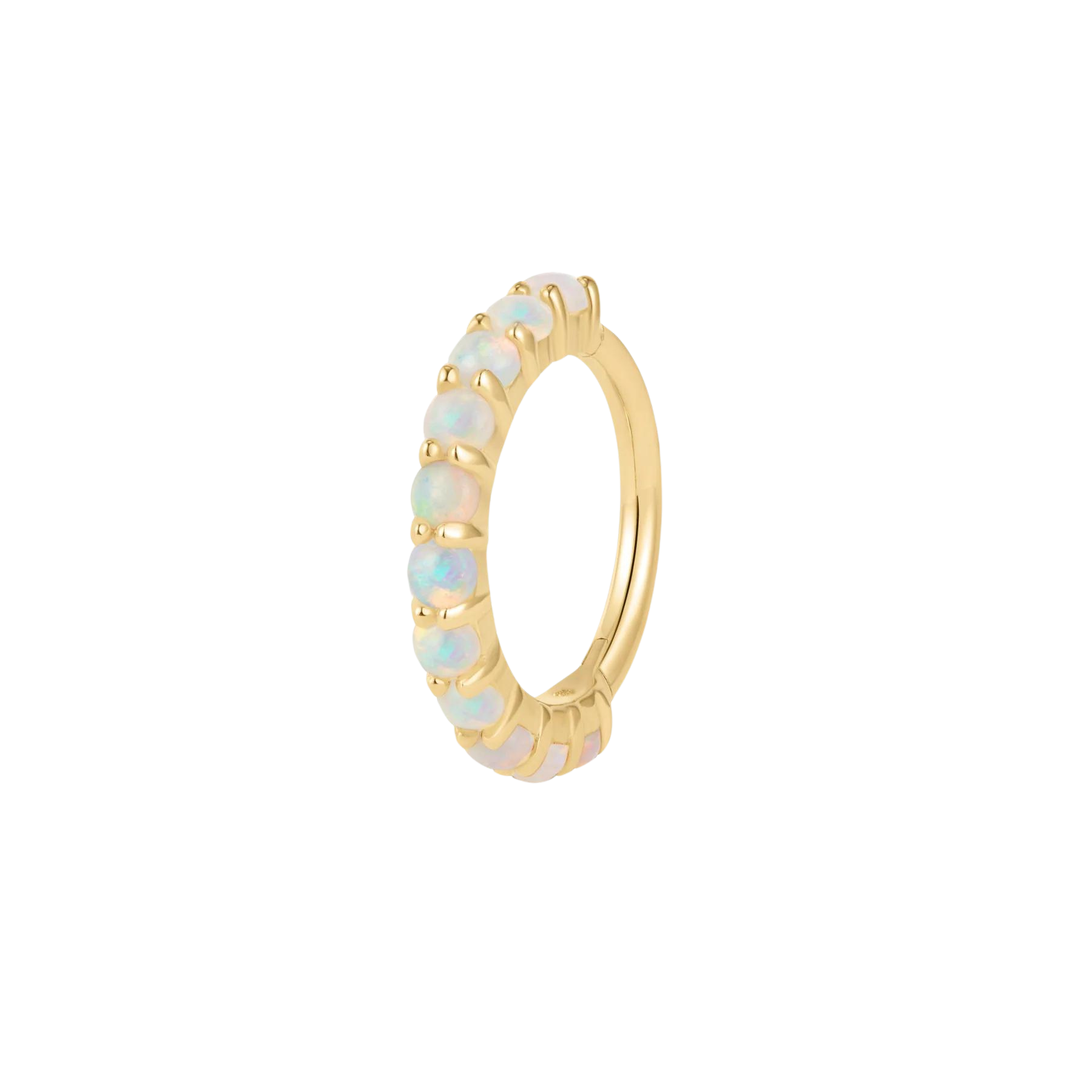 Lillia - Opal - Solid 14Kt Gold Clicker