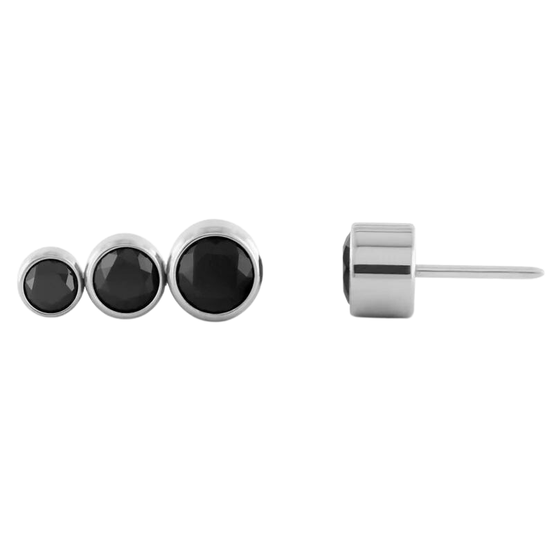 Bezel Set Gem Cluster - Tapered - NeoMetal