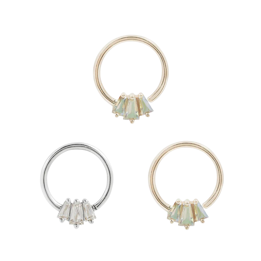 GEMMA TRIOS MERCURY MIST SEAMLESS RING piercing-zone.com