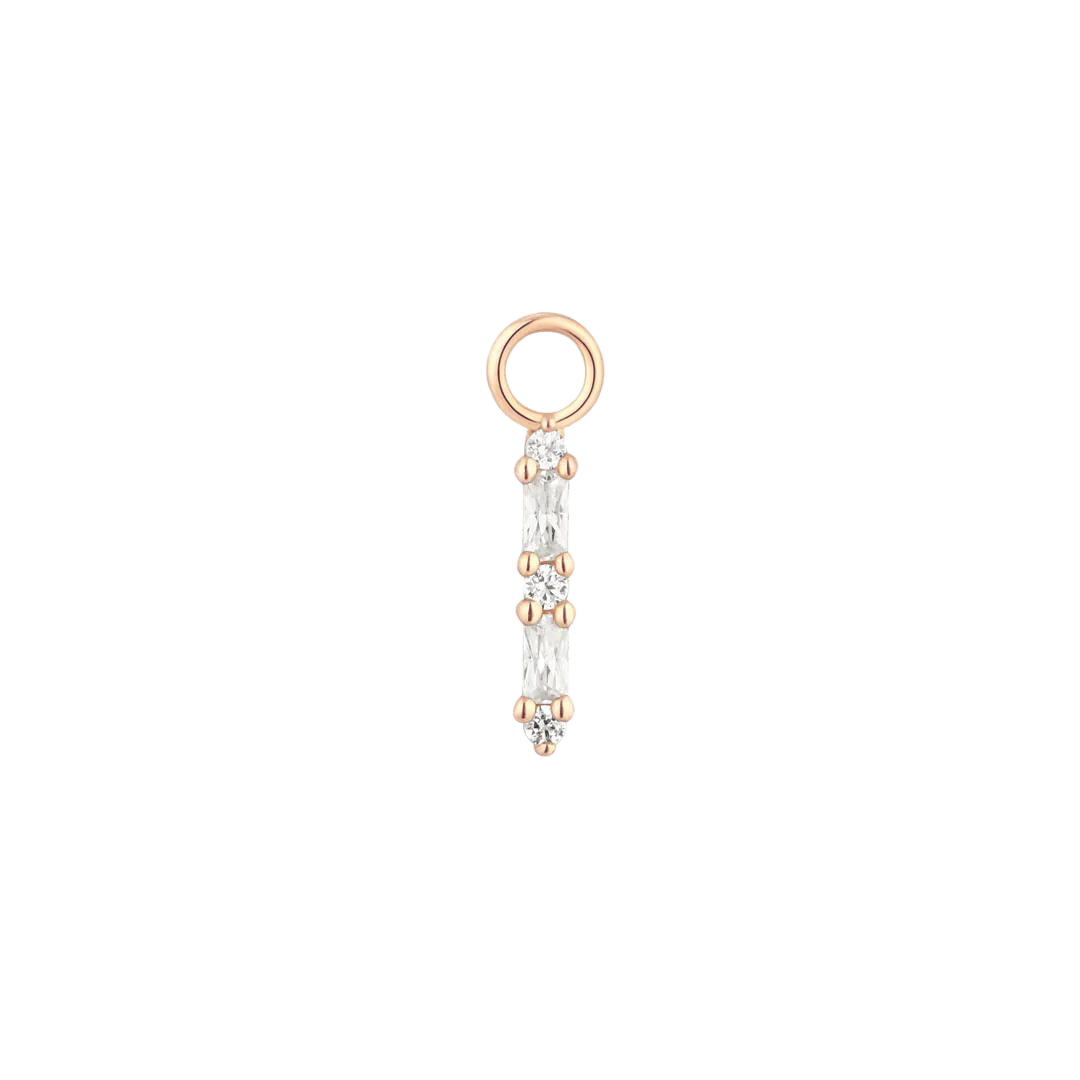 STANDOUT - CZ - GOLD CHARM piercing-zone.com