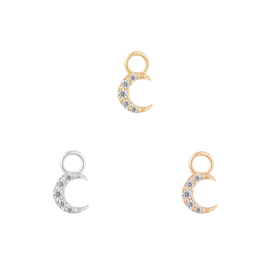 LUNETTE - CZ - GOLD CHARM piercing-zone.com