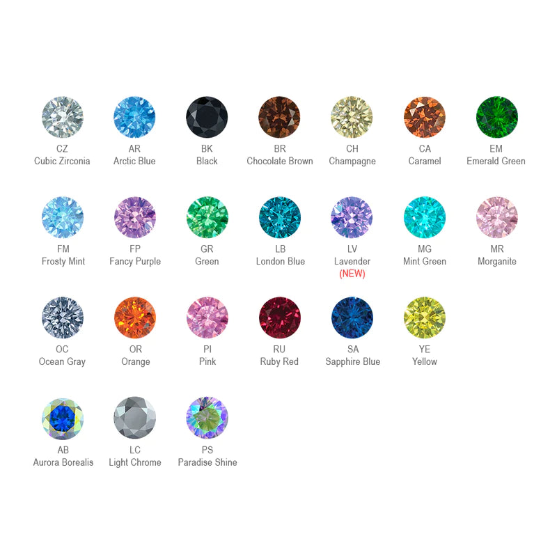 Titanium Faceted Side Gem Curved Shaft Only - NeoMetal