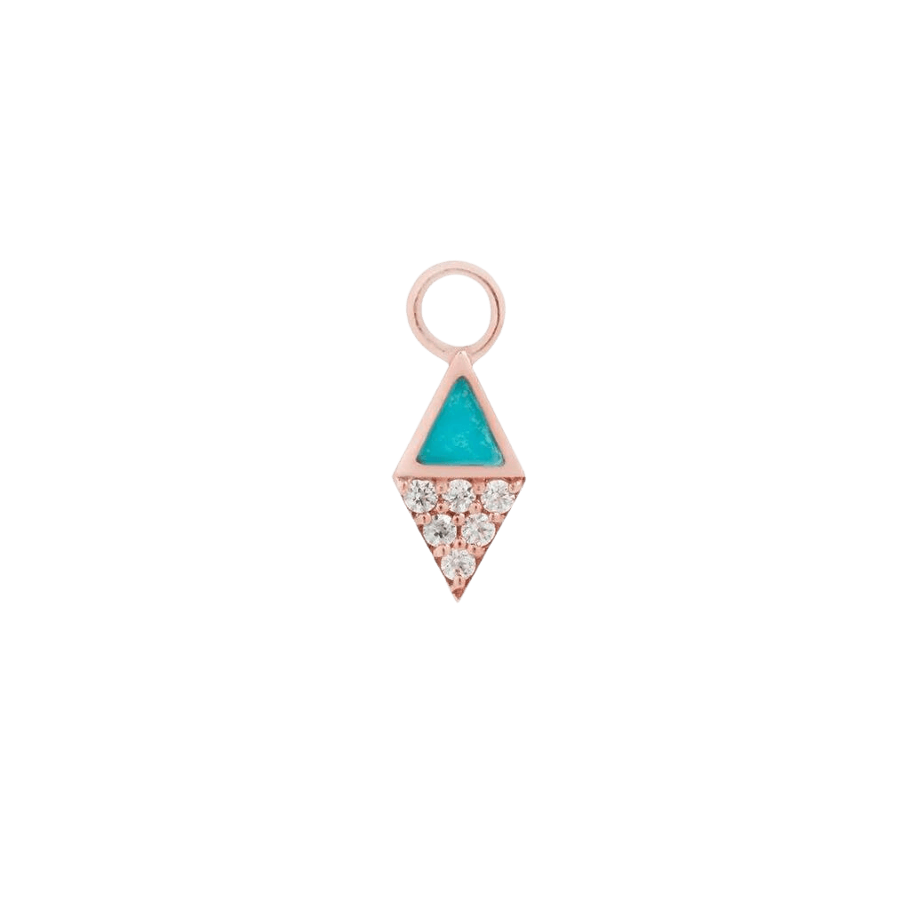 ALMOST FAMOUS - TURQUOISE + CZ - CHARM piercing-zone.com