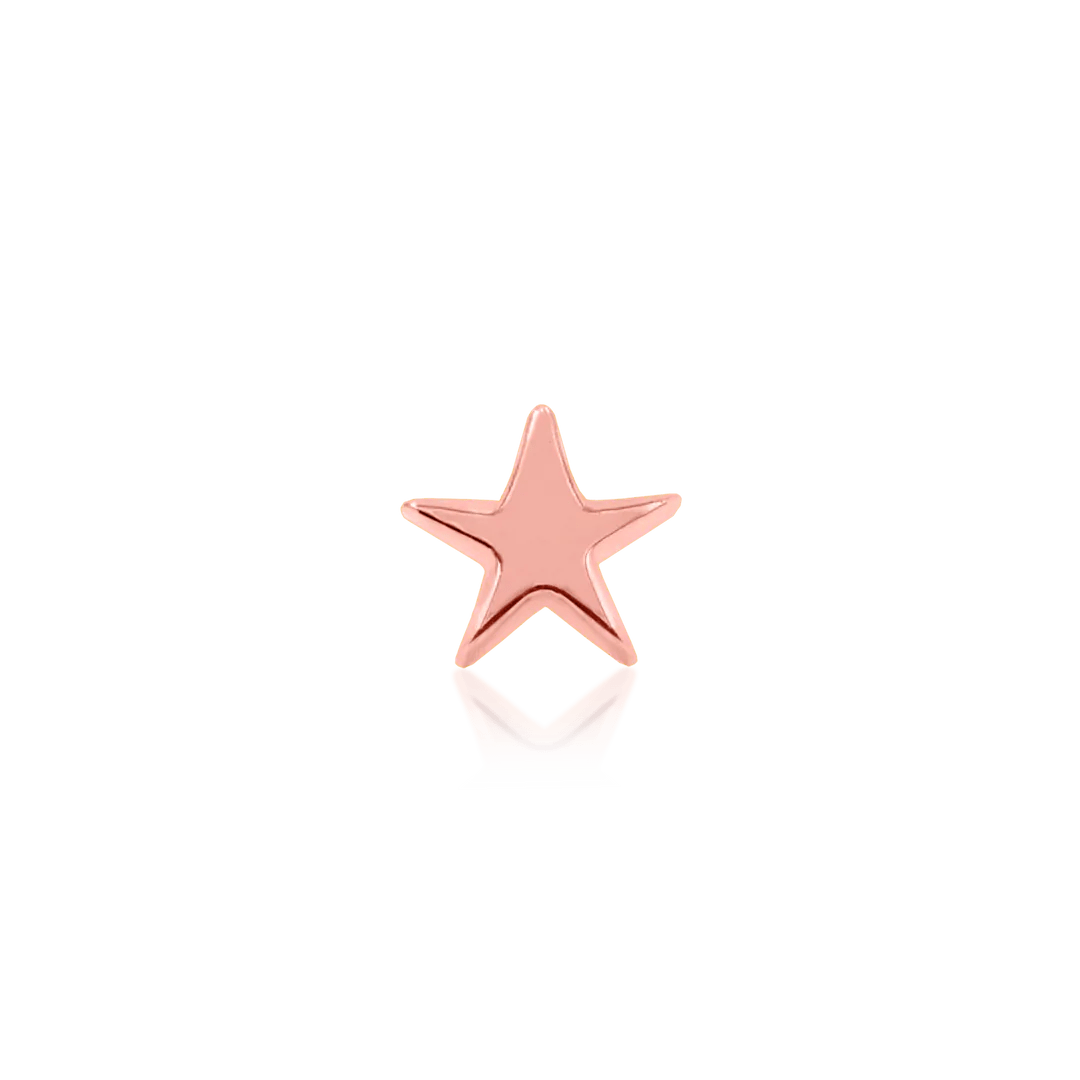 SOLID GOLD STAR-14K GOLD piercing-zone.com