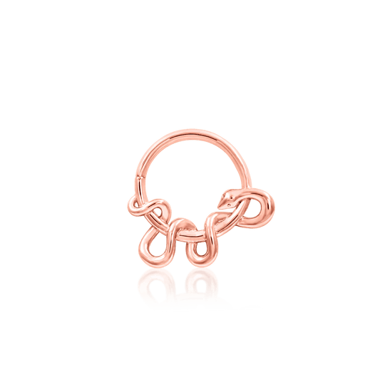 KAA SEAM RING 14K GOLD  - THREADLESS END piercing-zone.com