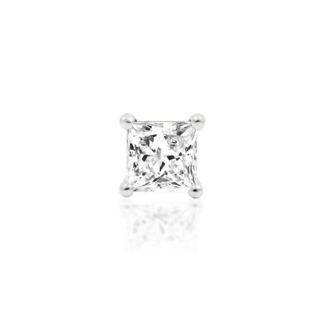 Diamond Princess - Threadless End - 14K Gold