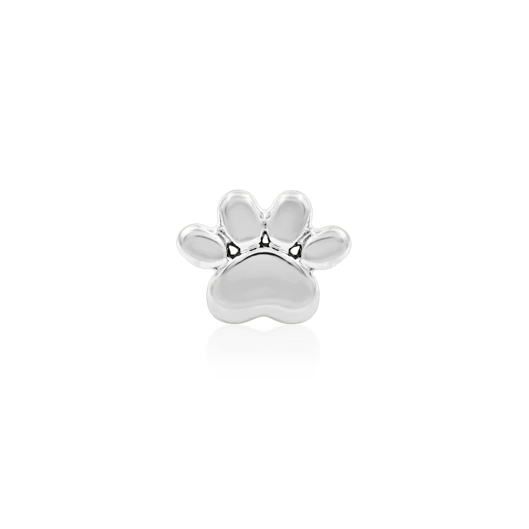 SOLID GOLD DOG PAW-14K GOLD piercing-zone.com