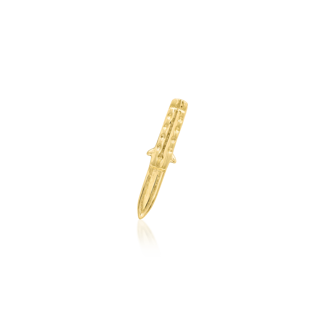 BUTTERFLY KISSES 14K GOLD  - THREADLESS END