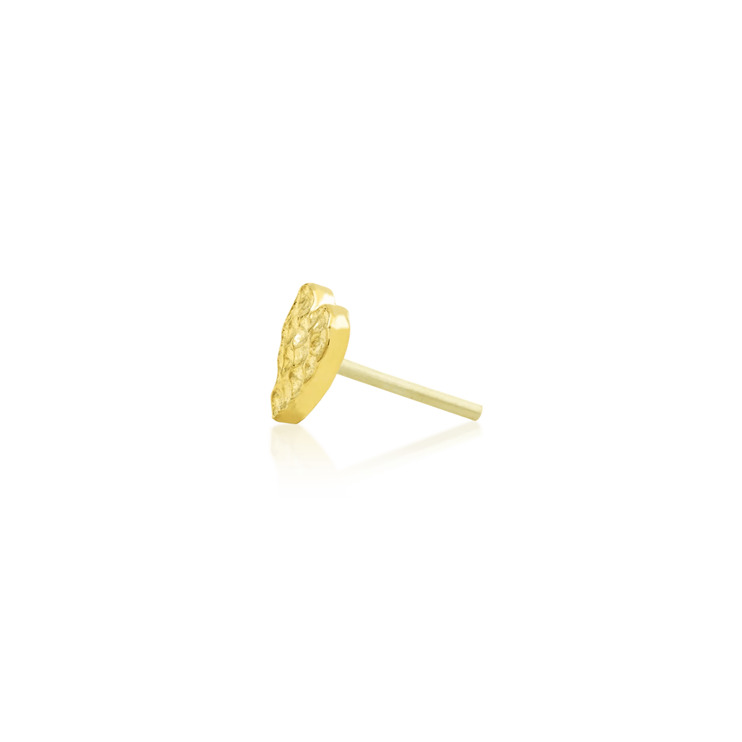 HAMMERED HEART-14K GOLD