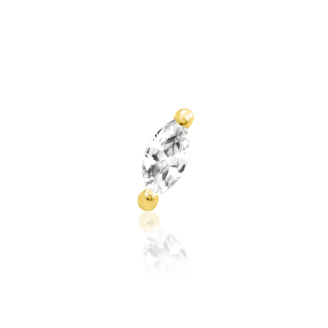MARQUISE-14K GOLD piercing-zone.com