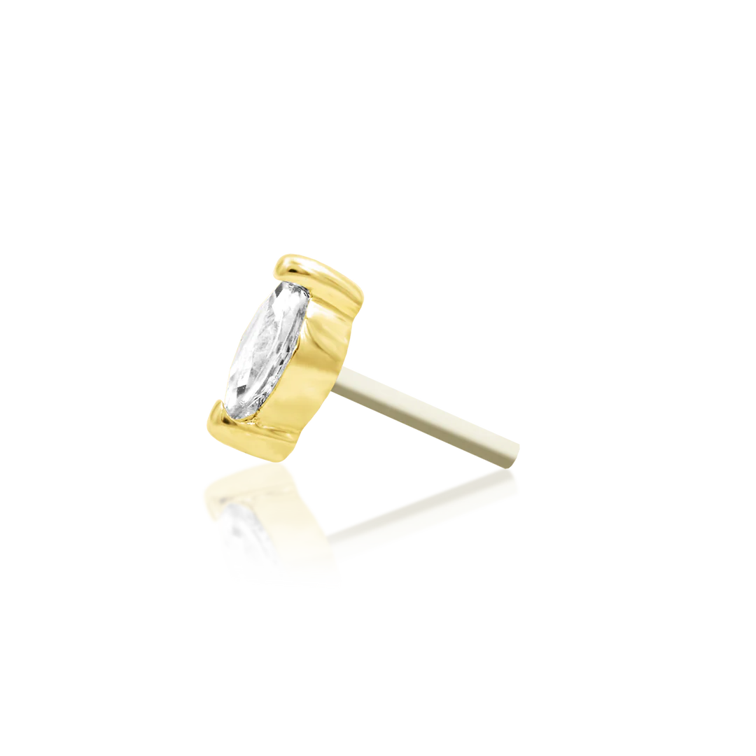 MARQUISE-14K GOLD piercing-zone.com
