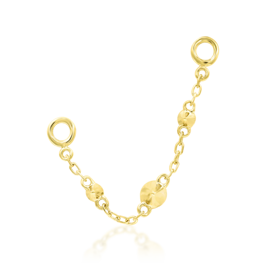 Spiked Chain -14K Gold