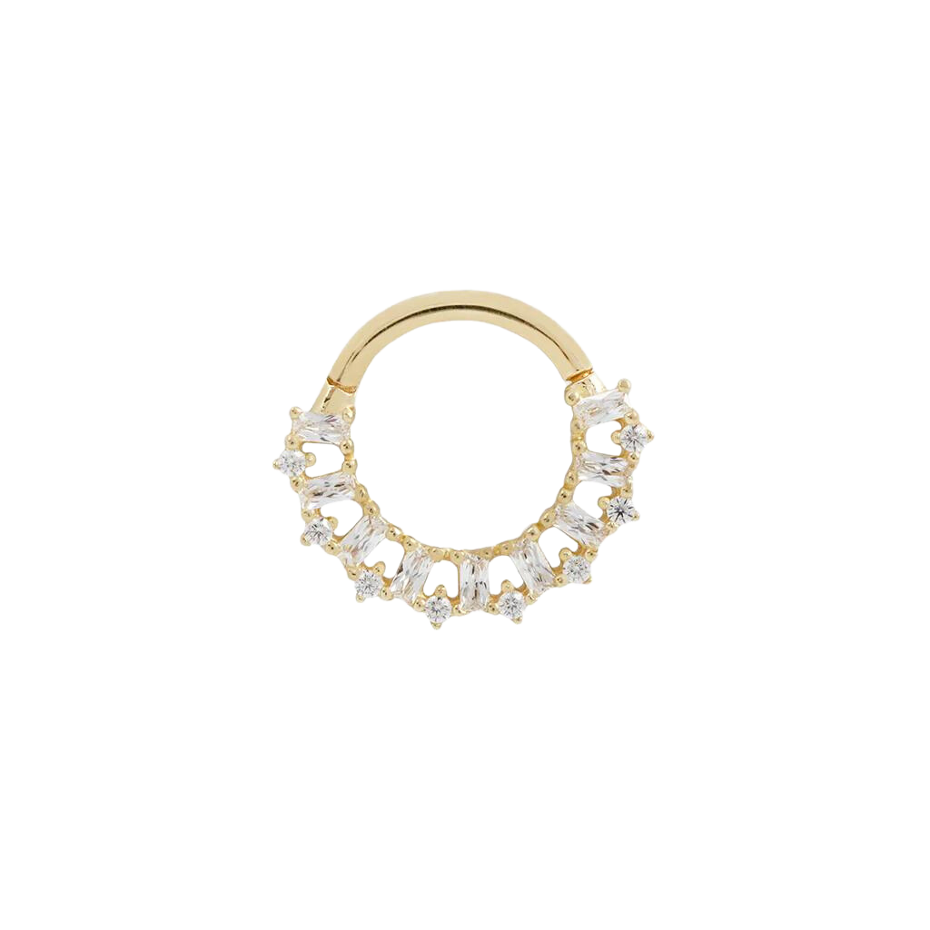 Obsessed - Cz - Solid 14Kt Gold Clicker