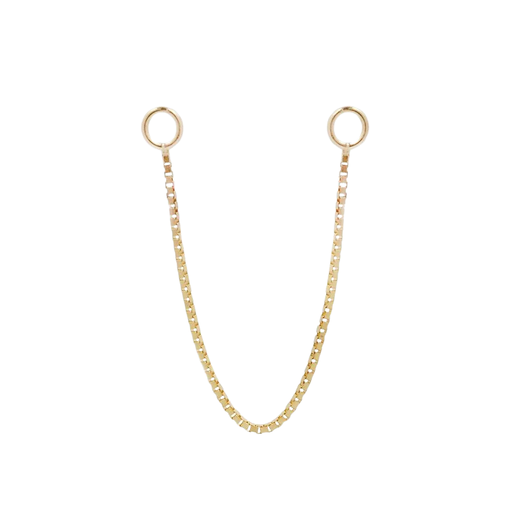 Single Box Chain - Solid 14Kt Gold