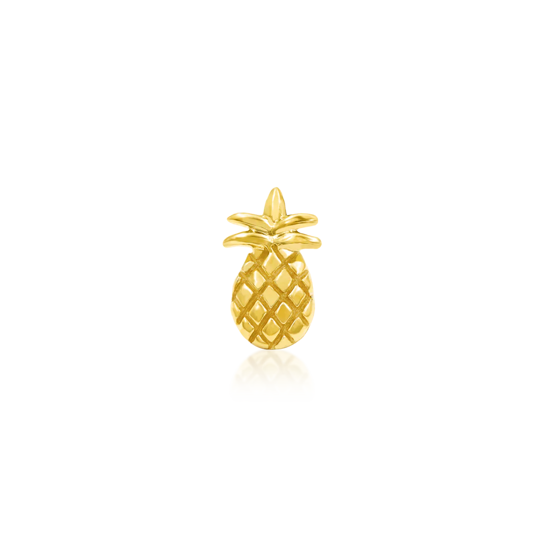 Solid Gold Pineapple-14K Gold